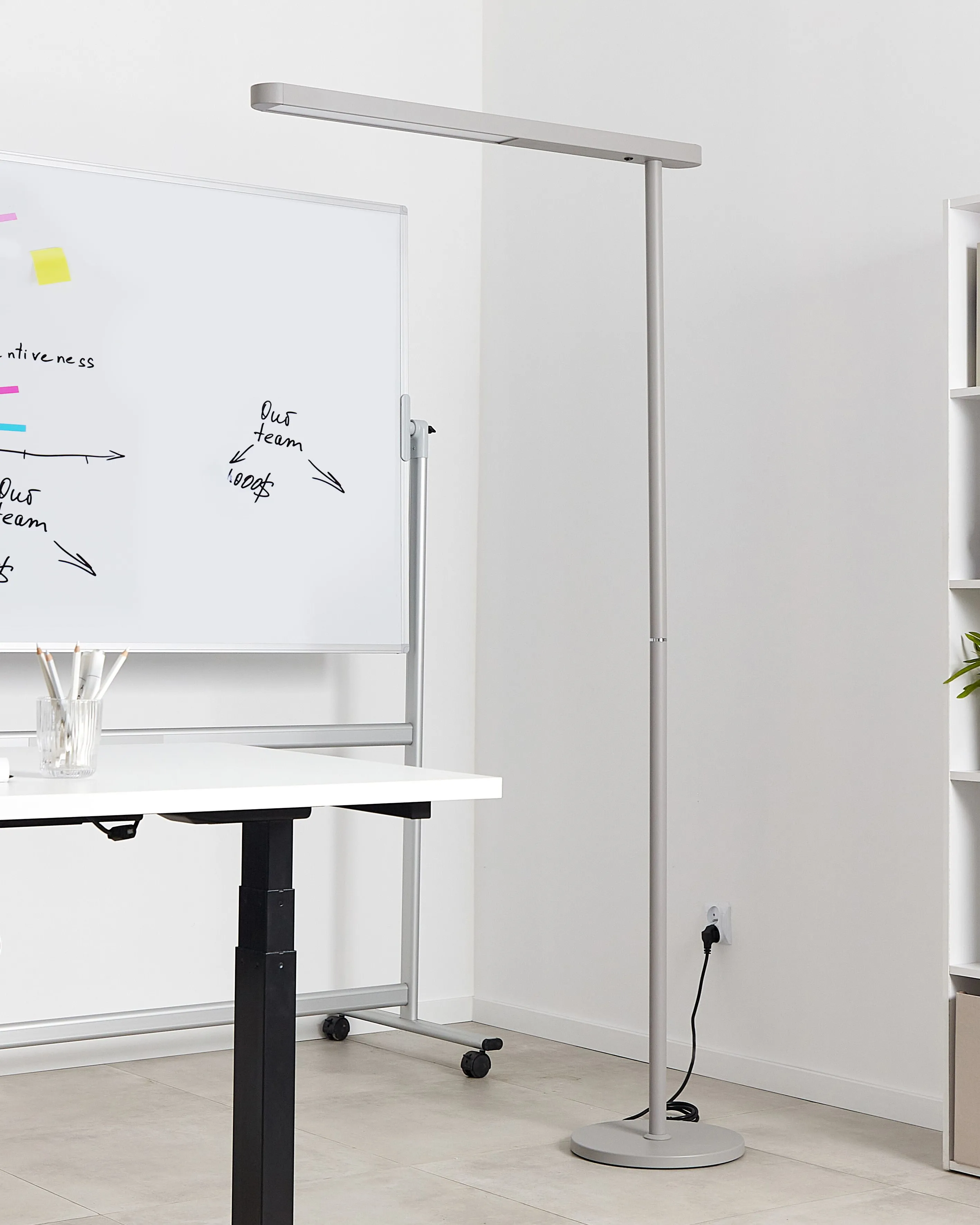 LED staande lamp PERSEUS Metaal Zilver