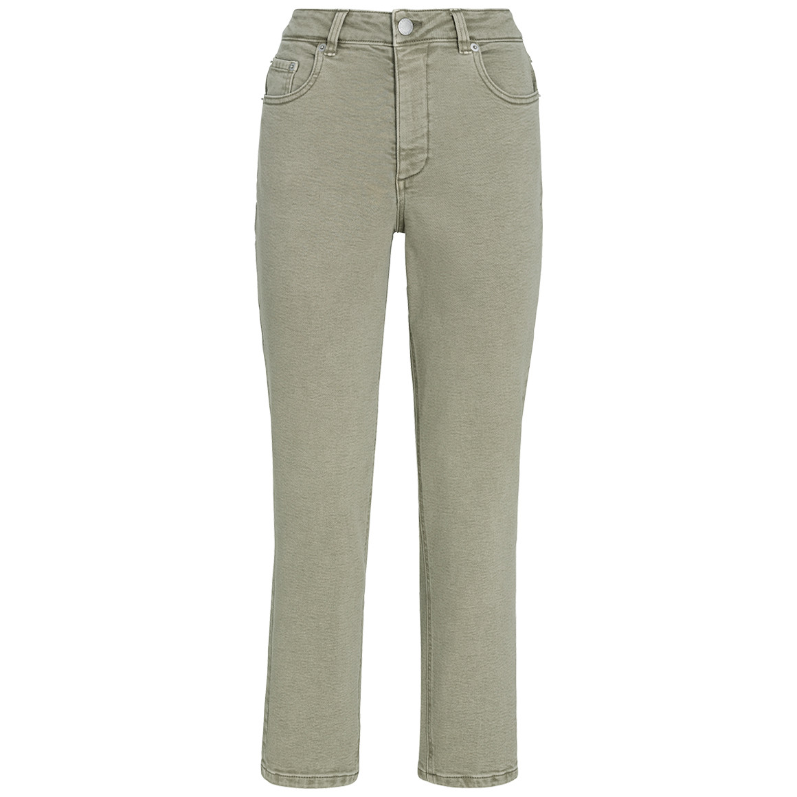 Gina Benotti Damen Straight-Jeans im Cropped-Style salbei