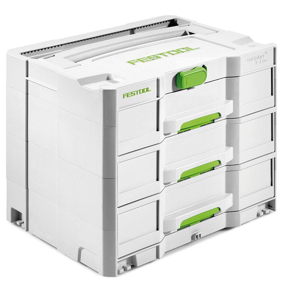Caixa de armazenamento de gaveta FESTOOL Sortainer T-Loc 3