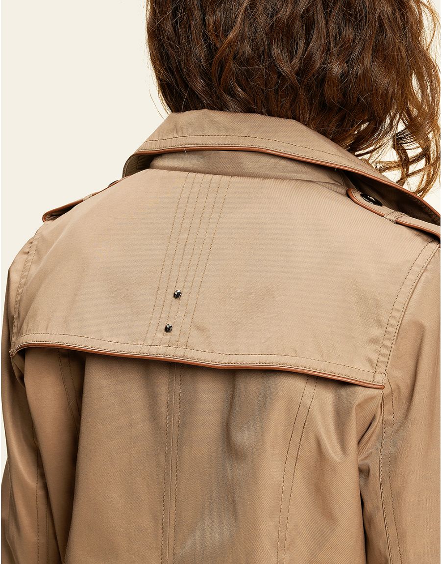 Parka-trench camel