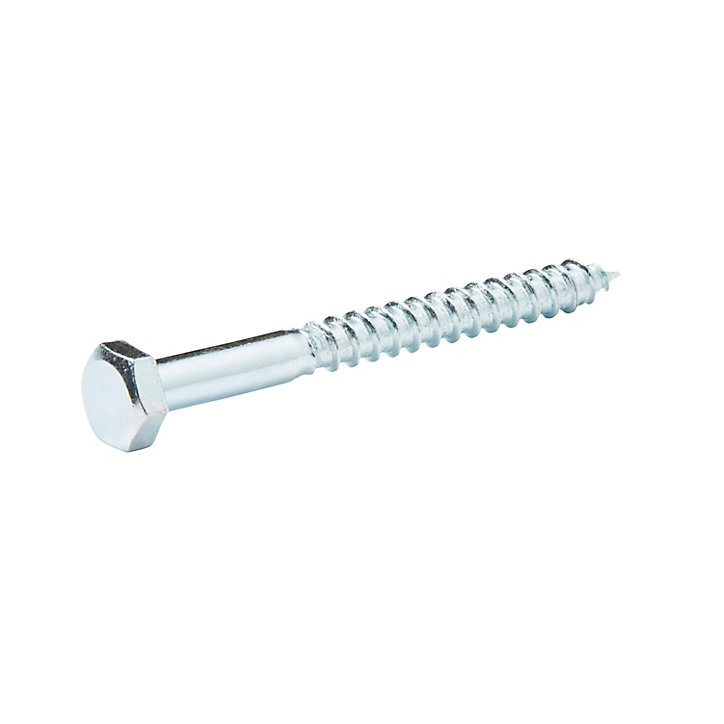Tirefonds DIN 571 zingués 6x60 mm - 10 pièces