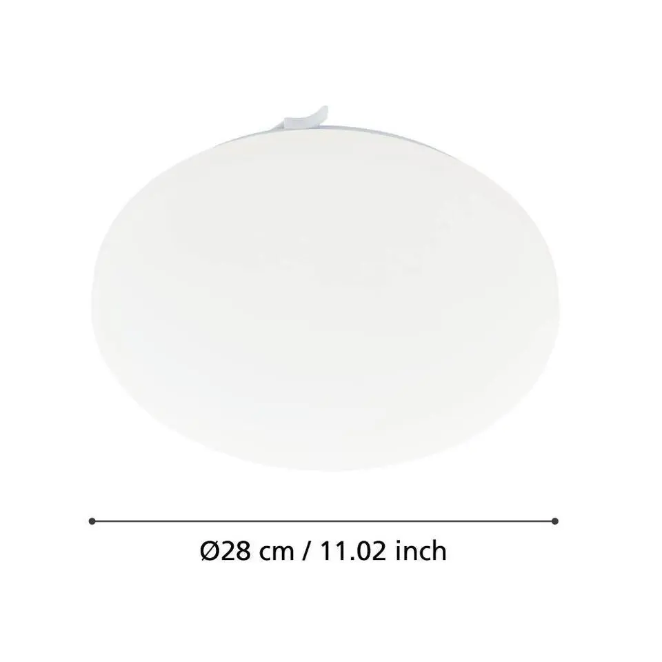 EGLO Frania Plafonnière - LED - Kunststof - Wit