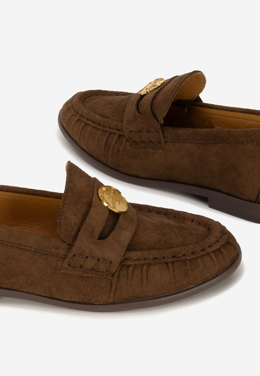 Mocassins en daim bruns Henaria