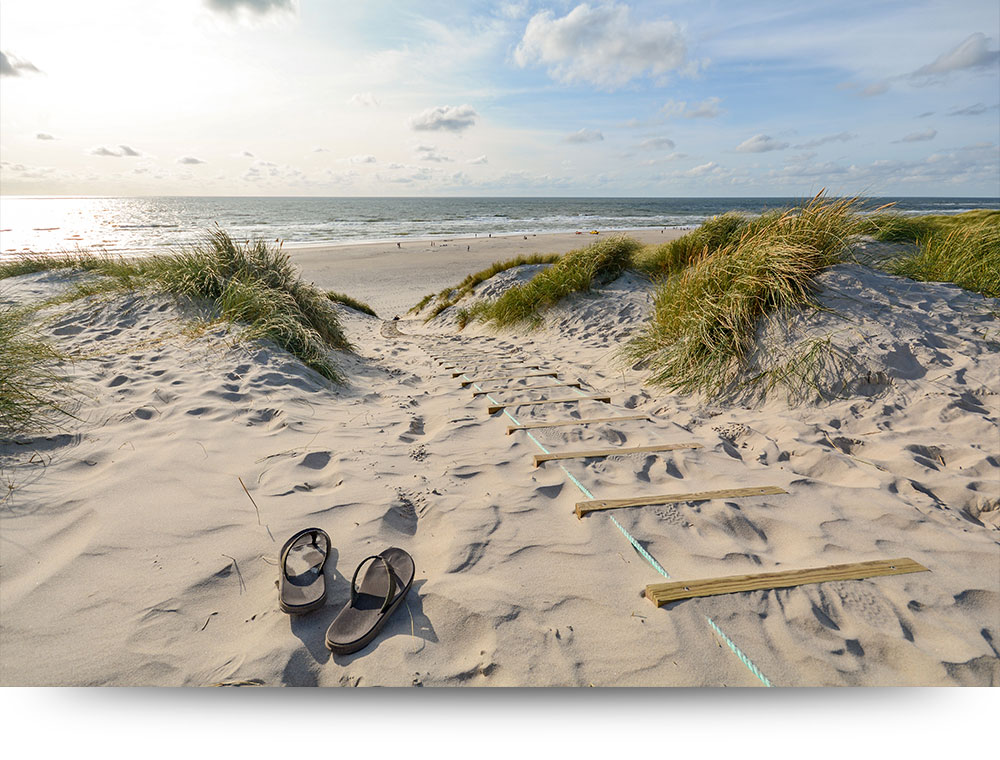 Canvas schilderijen Duinen, strand en zee 6 - 120 x 80 cm