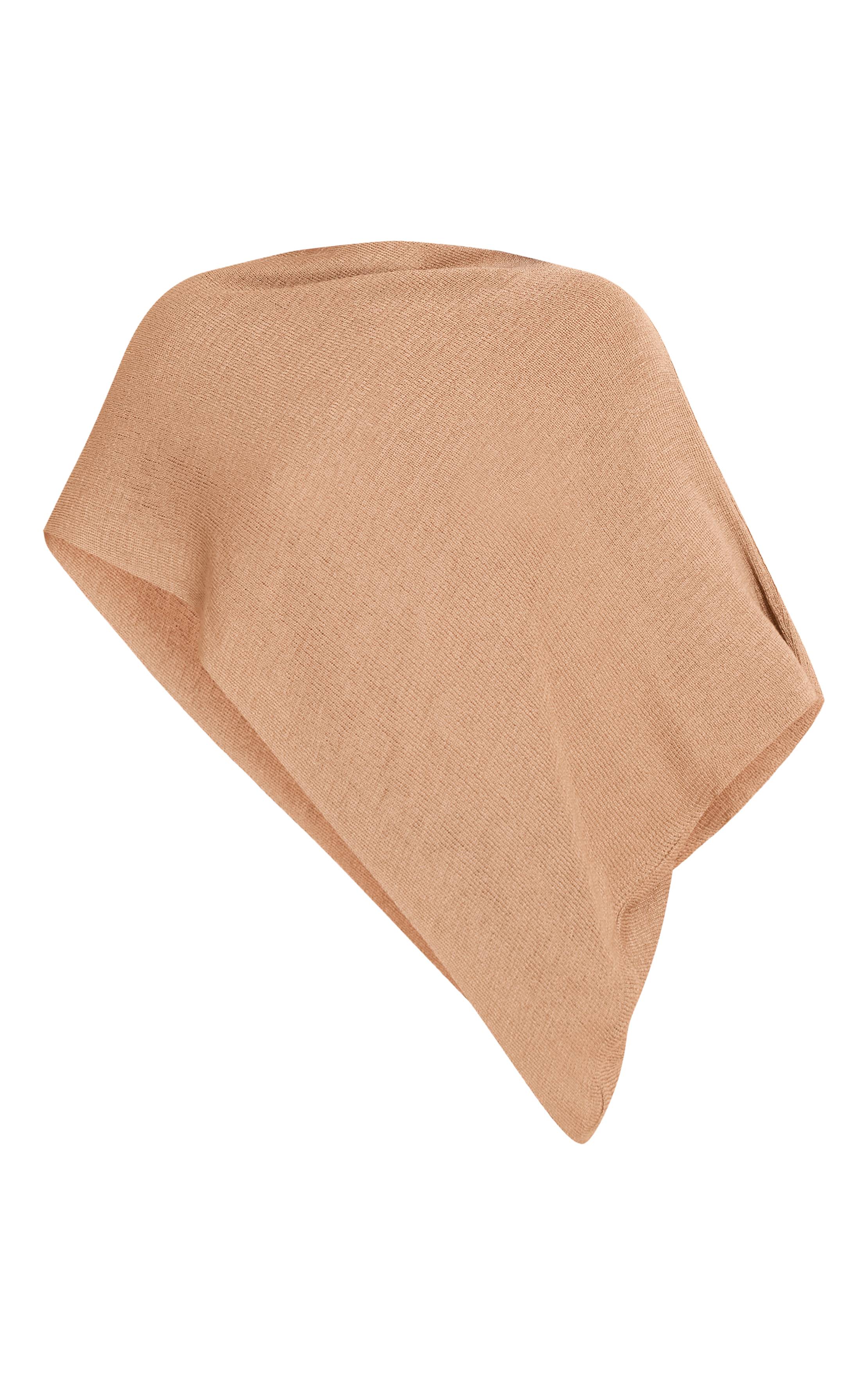 Beige Haut Style Poncho En Maille Fine