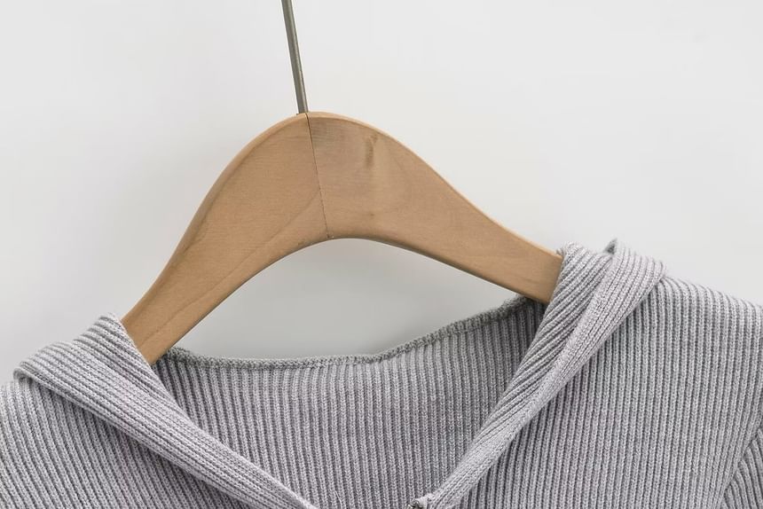 Morhan - Effen vest met capuchon en rits