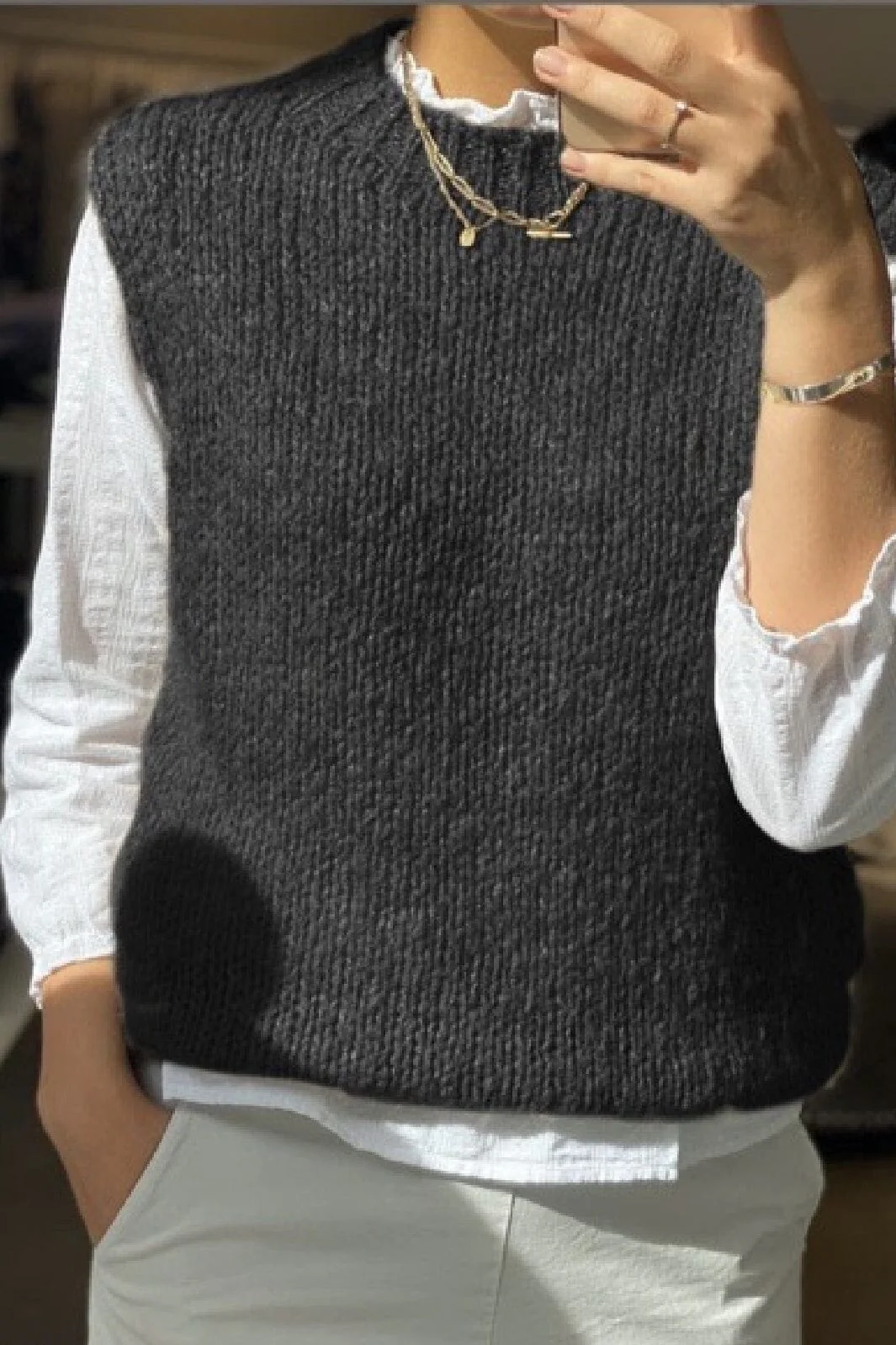 Noella Kala Vest Wool black