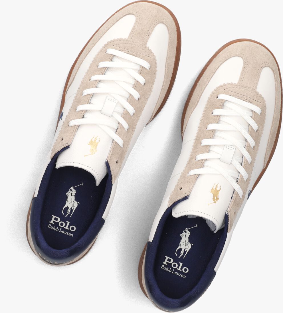 beige polo ralph lauren lage sneakers bedford sneakers low top lace