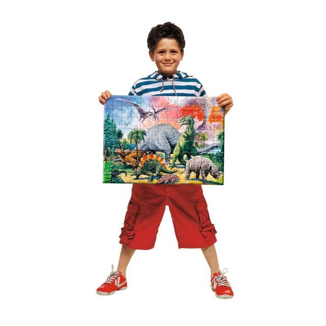 Puzzle - Unter Dinosauriern - 100 XXL Teile