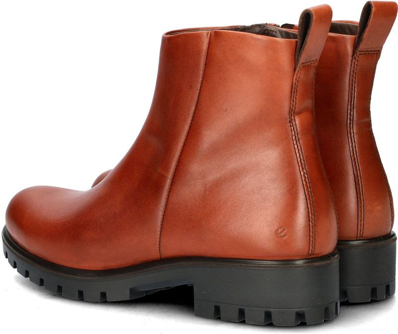 ECCO Modtray - Dameslaarzen - Cognac - Leer - Veterloos Ontwerp