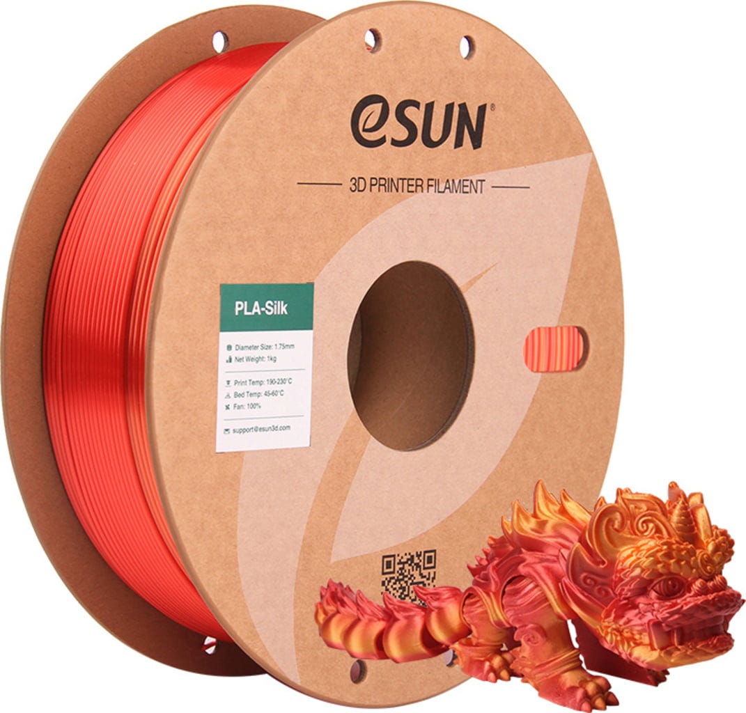 eSUN  PLA-Silk Rainbow Scorching Sun, 1,75 mm / 1000 g    Seidenartiger Glanz mit Regenbogen Effekt