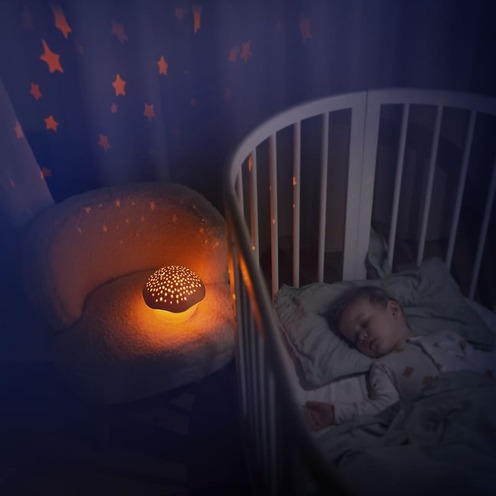 Projecteur d'étoiles Champignon rose - PABOBO