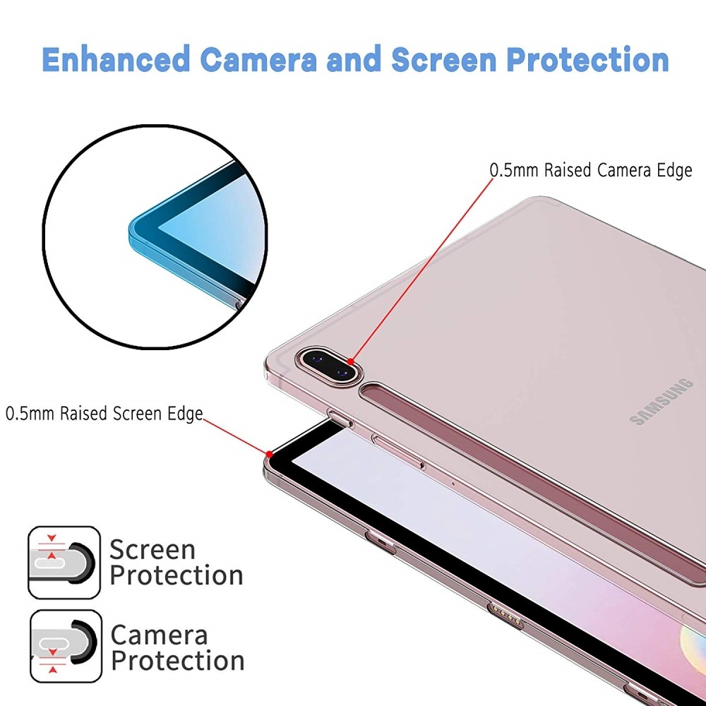 Samsung Galaxy Tab S6 Gummi Case Hülle - Transparent