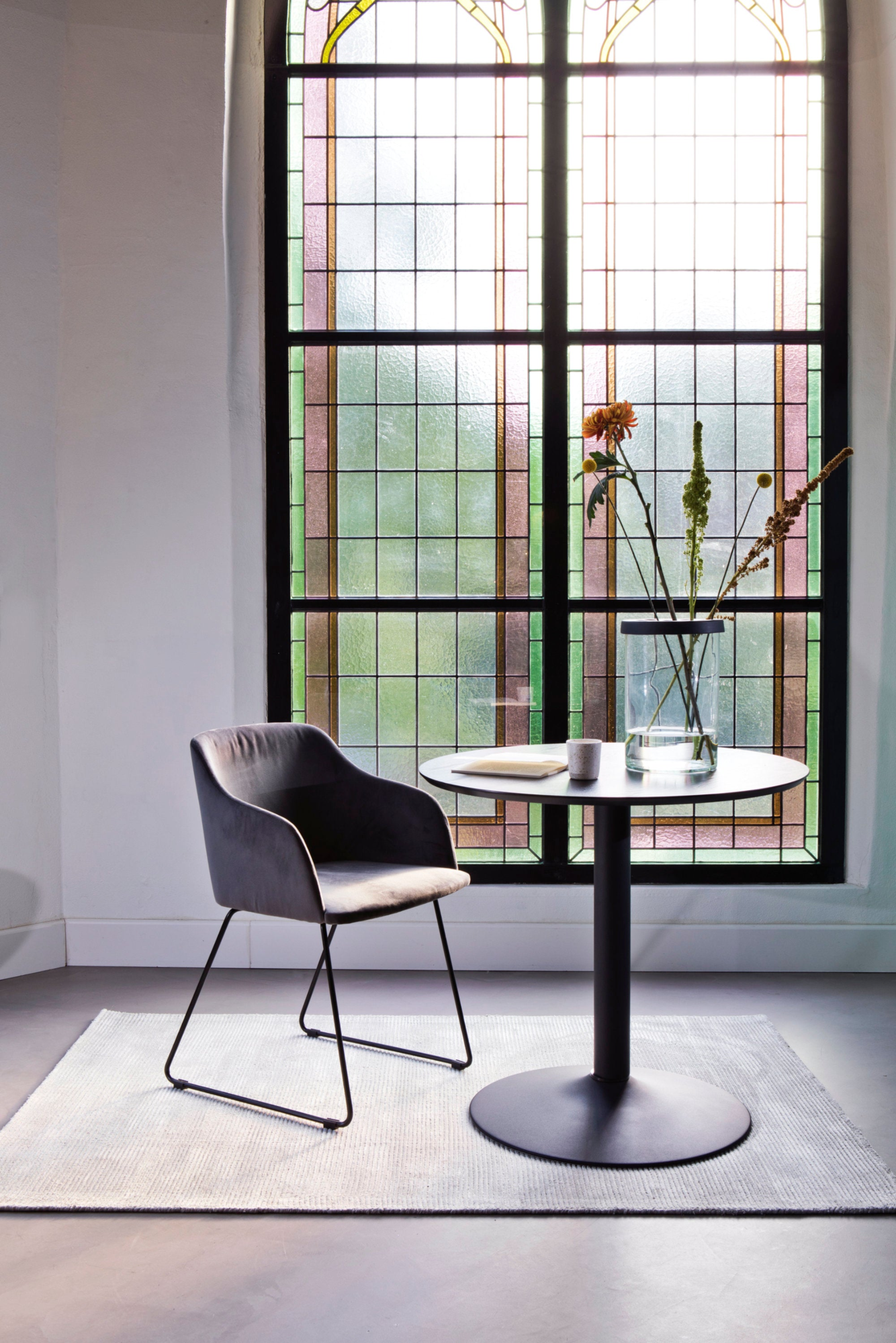 Madrid Eetkamertafel - Ø80 cm - Zwart