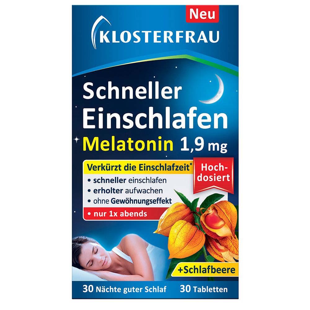 Klosterfrau Schneller Einschlafen Melatonin 1,9 mg