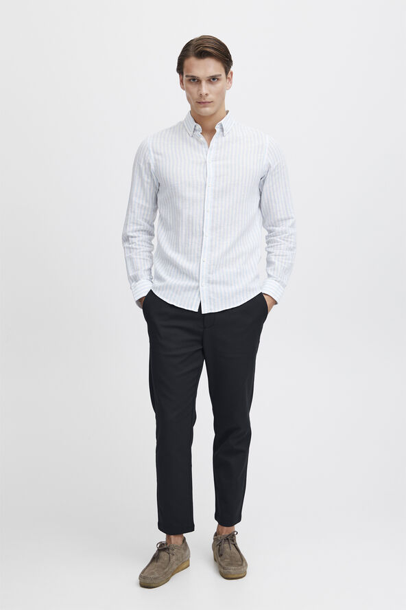 Casual Friday CFMARC performance pants with pleat Dark navy