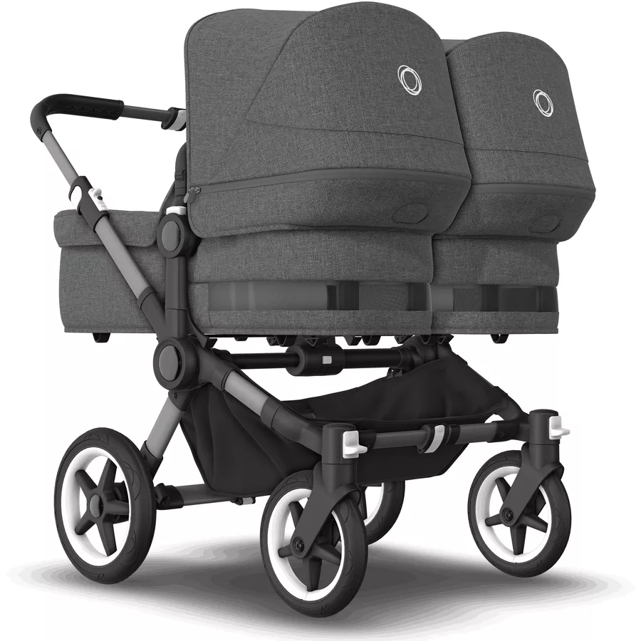 bugaboo Zwillingswagen Donkey 5 Twin Complete GraphiteGrey Melange