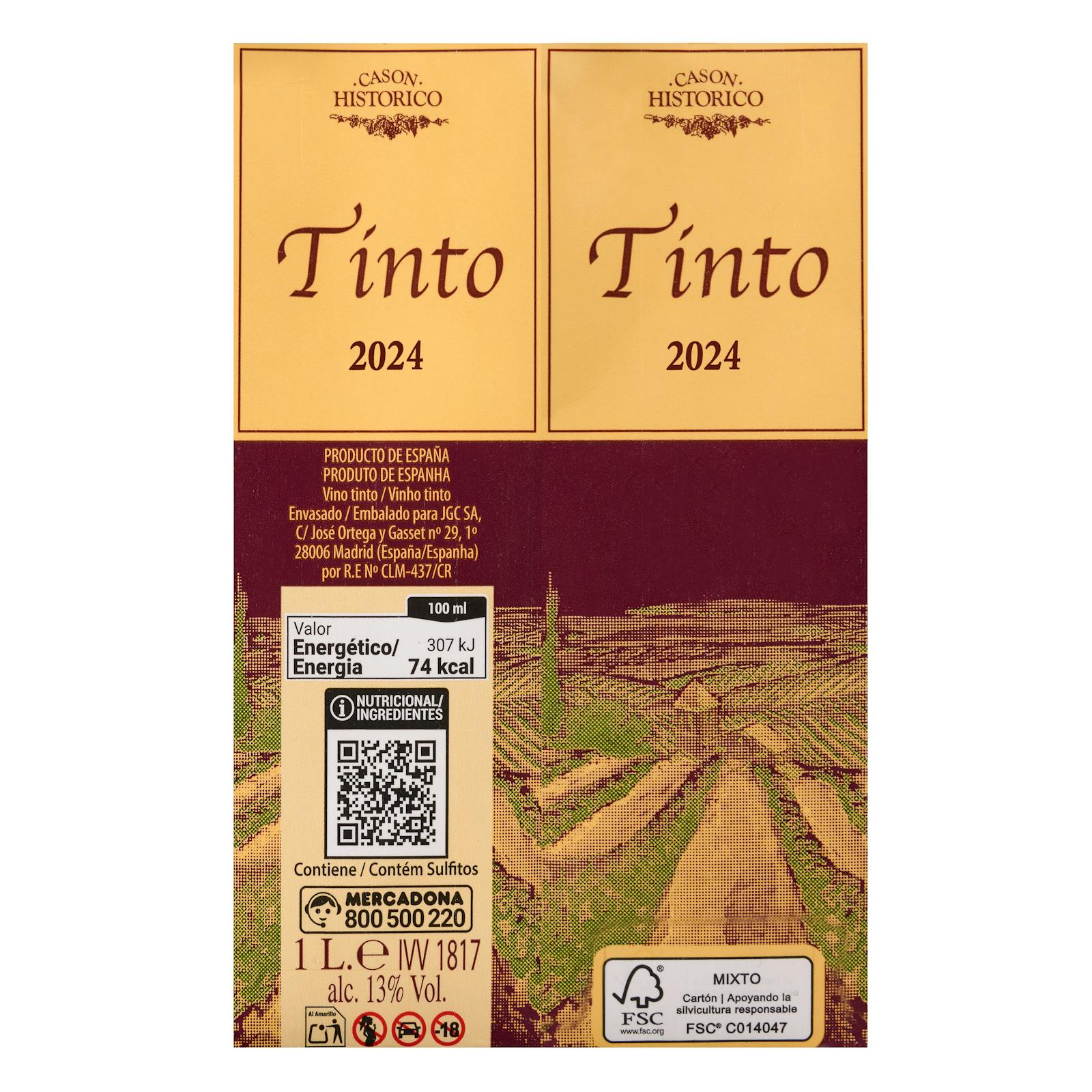 Vin rouge historique Casón
