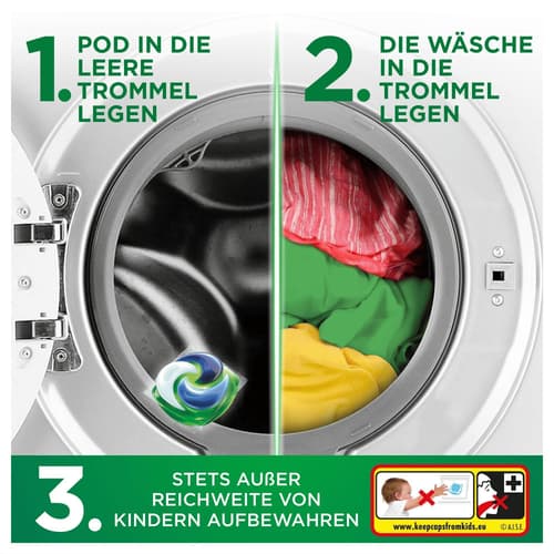 Ariel All-in-1 PODS – 19 Waschkapseln, Touch of Lenor Unstoppables