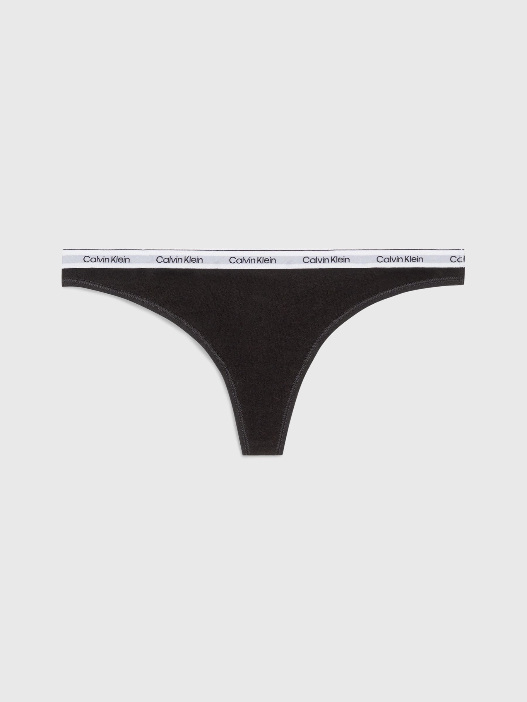 Zwart - Calvin Klein Icon Logo Thongs