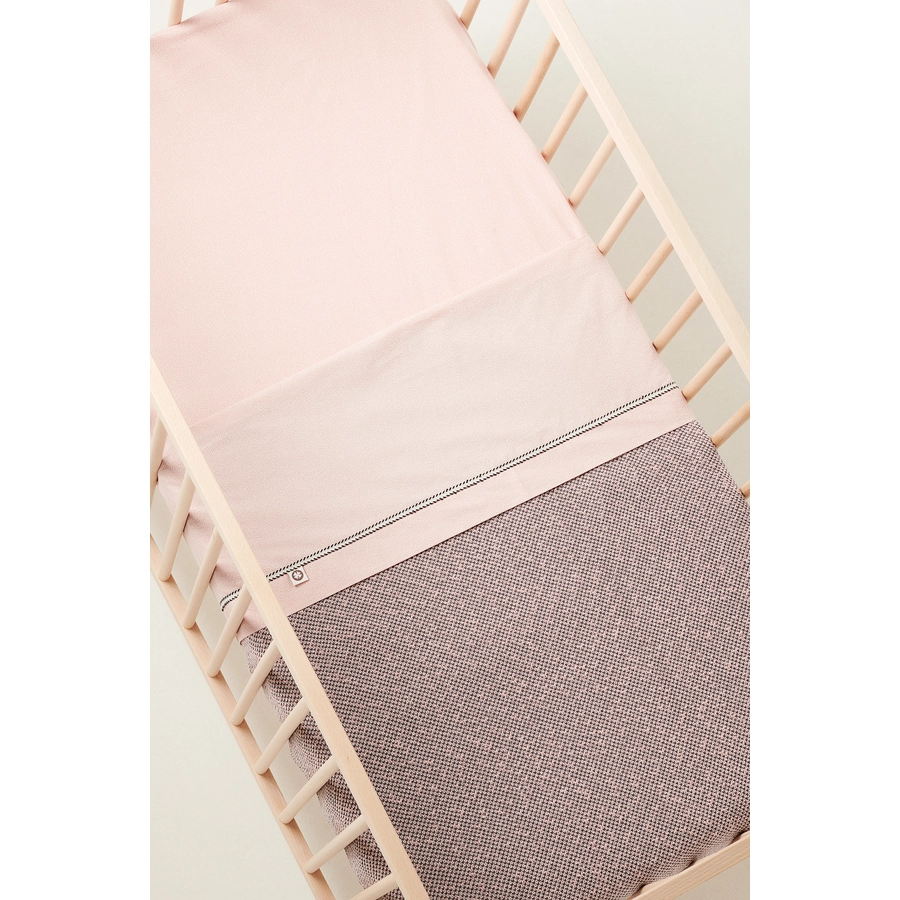 Noppies Decke für das Bettchen Melange knit 100x140 cm Misty Rose