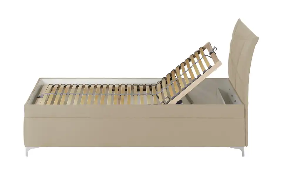 Polsterbett Lauren Beige 120 cm