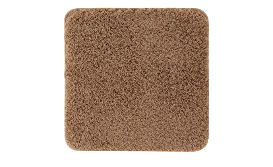 HOME STORY Badteppich Curly 50 cm Braun