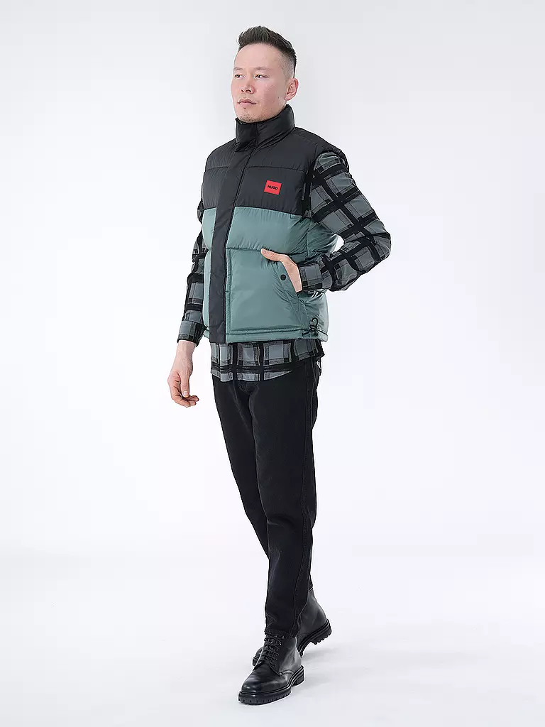 HUGO Steppgilet BALTINO2411 petrol