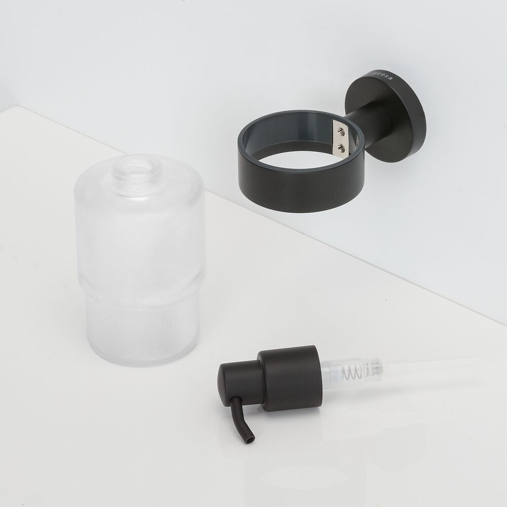 Geesa Nemox zeepdispenser 200 ml zwart
