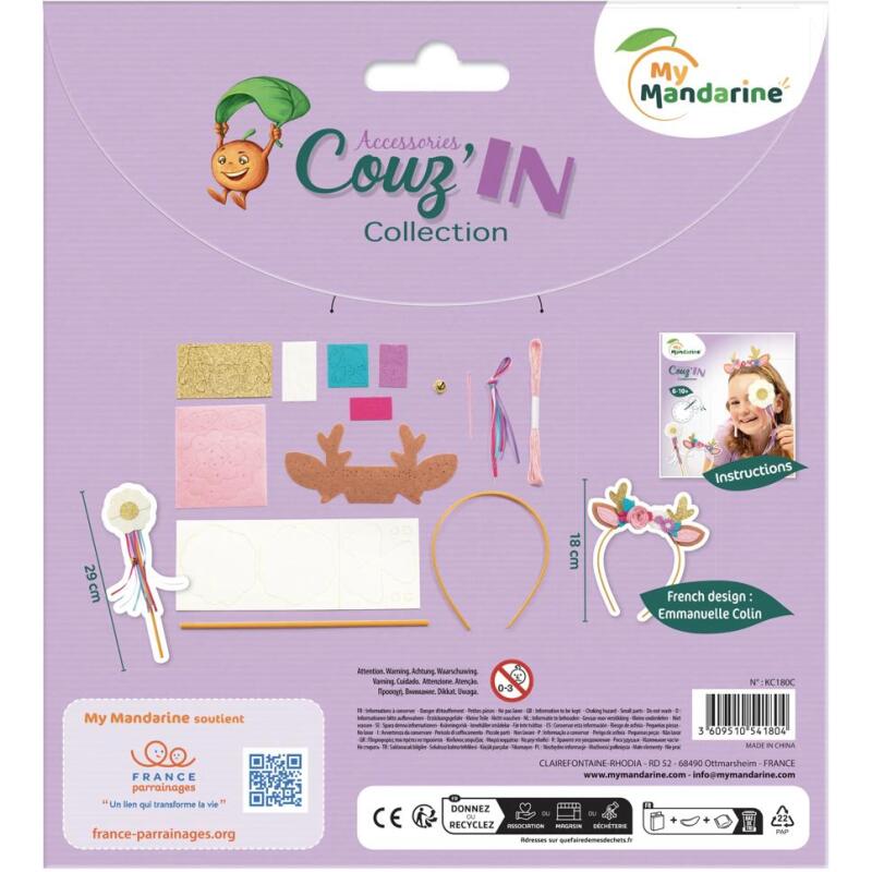 Kit déguisement à coudre, Cerf - Violet