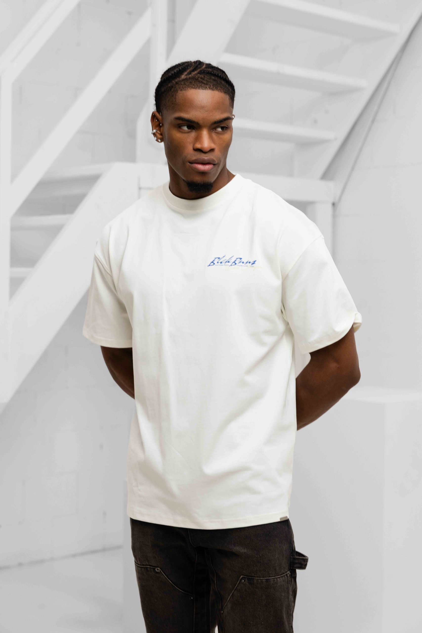 Black Bananas Daytona Table T-Shirt Heren Wit