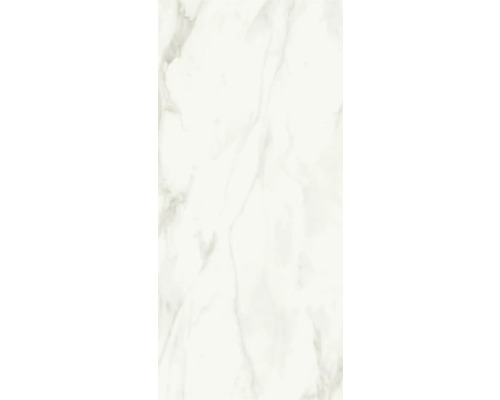XXL porseleinen steengoed wand- en vloertegel Eterna wit 120 x 260 x 0,7 cm gepolijst