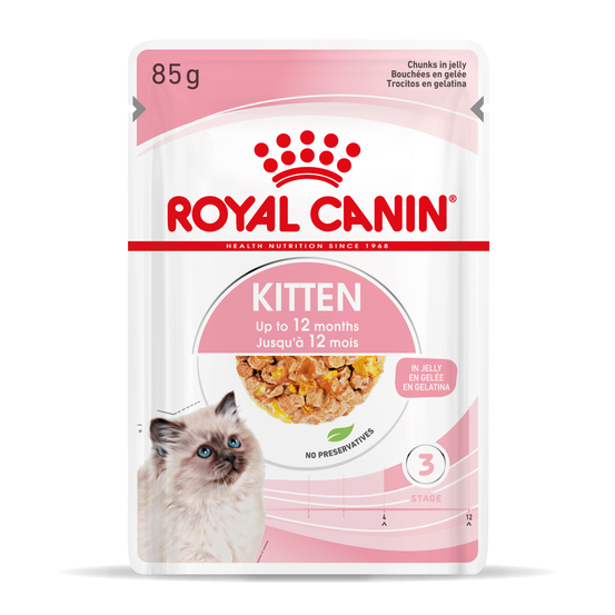 Bouchées en Gelée chaton de 4 à 12 mois Kitten 12x85g