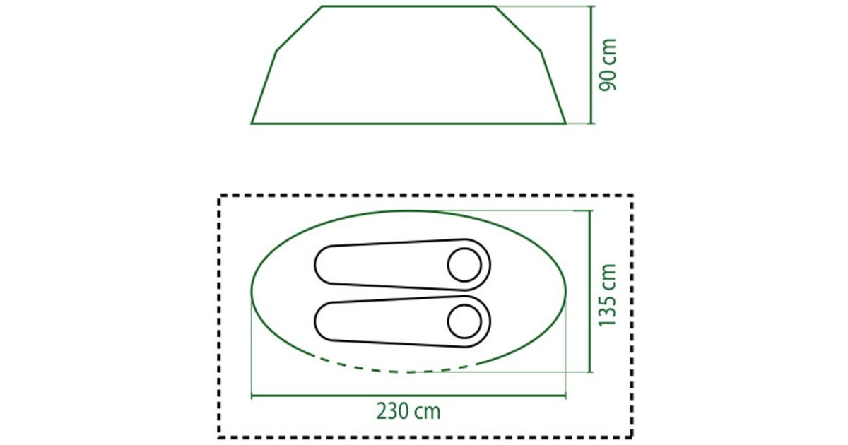ColemanGaliano 2 tent  (Blauw/lichtgrijs)