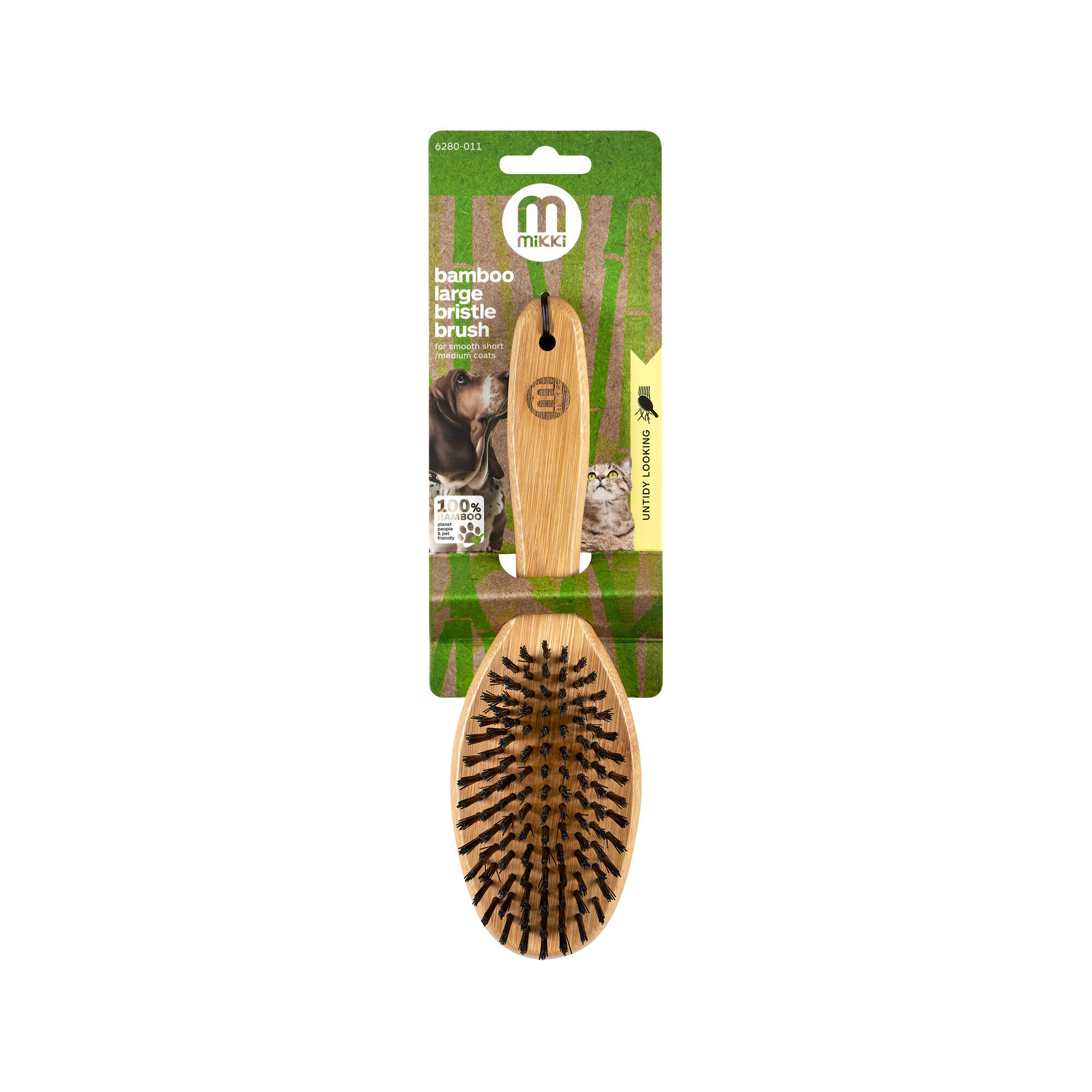 Mikki Bamboo Bristle Brush