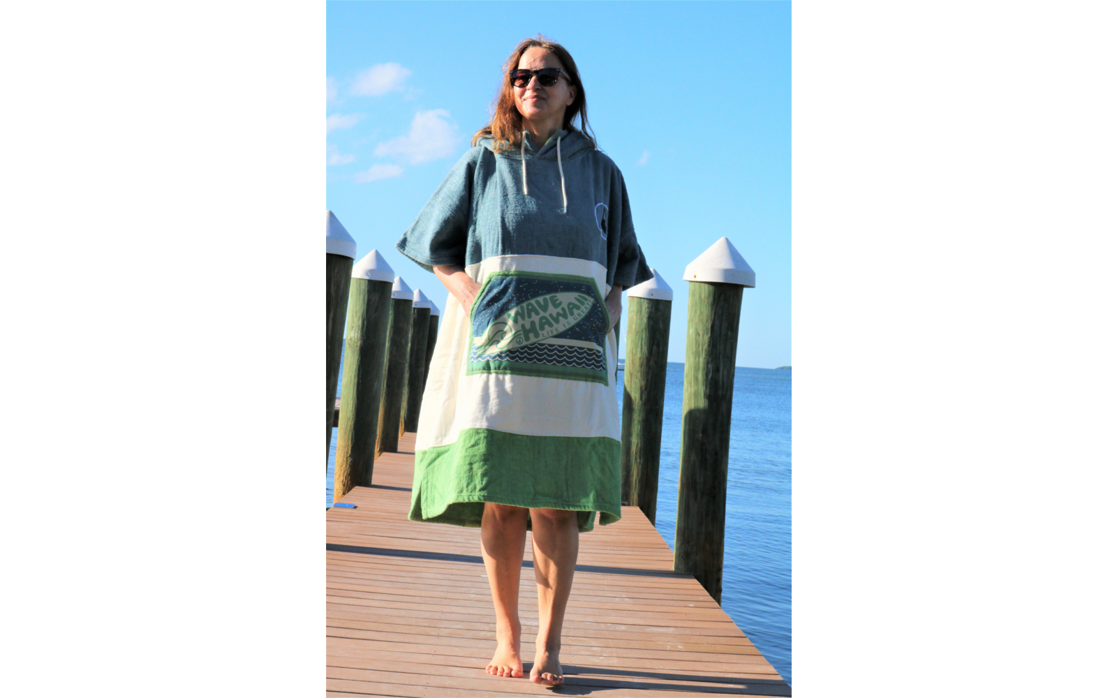 Wave Hawaii Strandponcho Curitiba Unisex L