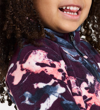 Didriksons Fleecejakke - Monte Kids Full Zip - Salt Purple