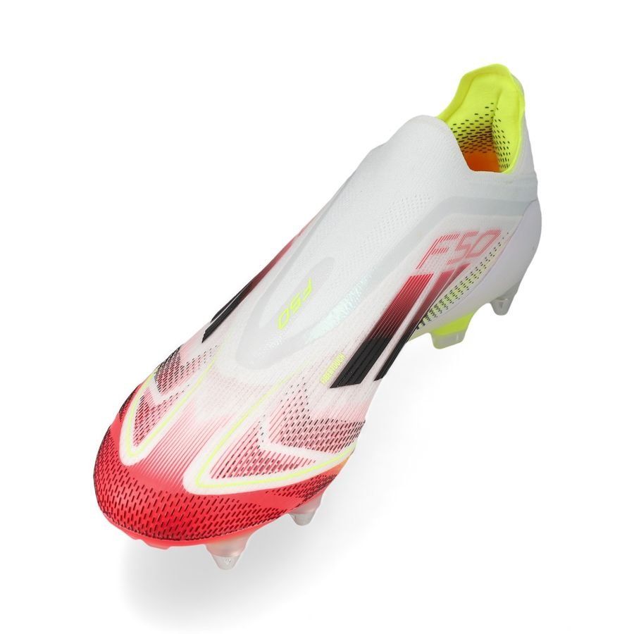 adidas F50 Elite Laceless SG Pure Victory - Blanc/Noir/Jaune