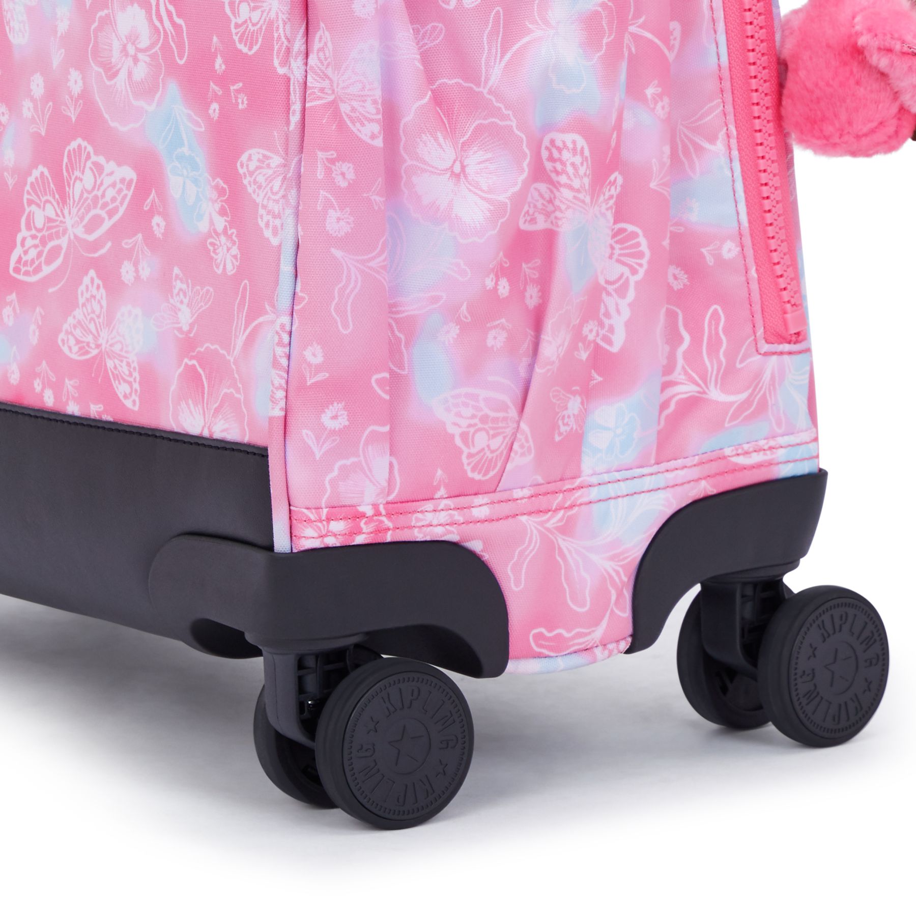 NEW STORIA Sac d'école à 4 roues pour enfants avec compartiment pour ordinateur - Garden Clouds