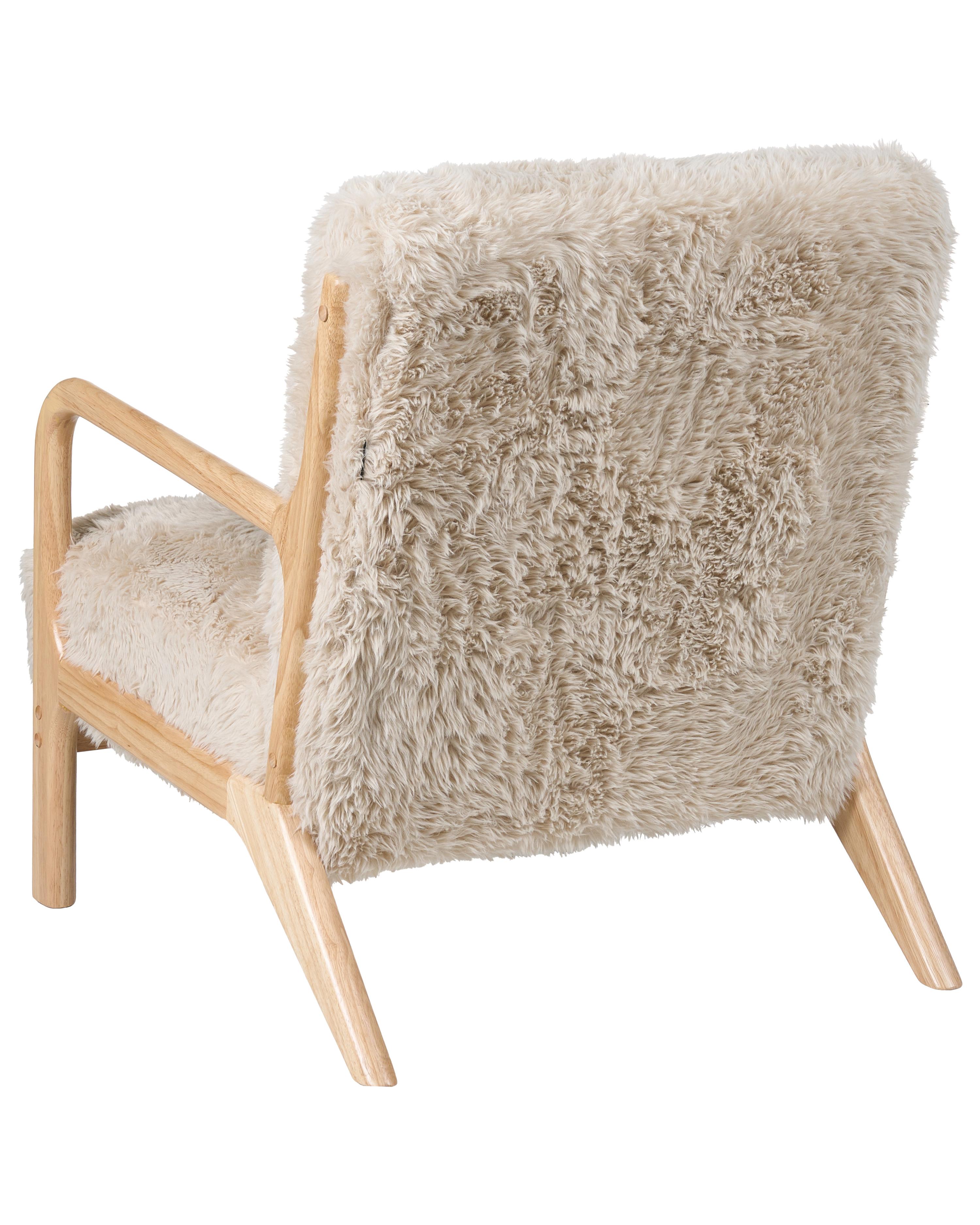 Fauteuil SKOVDE Nepbont Lichtbeige