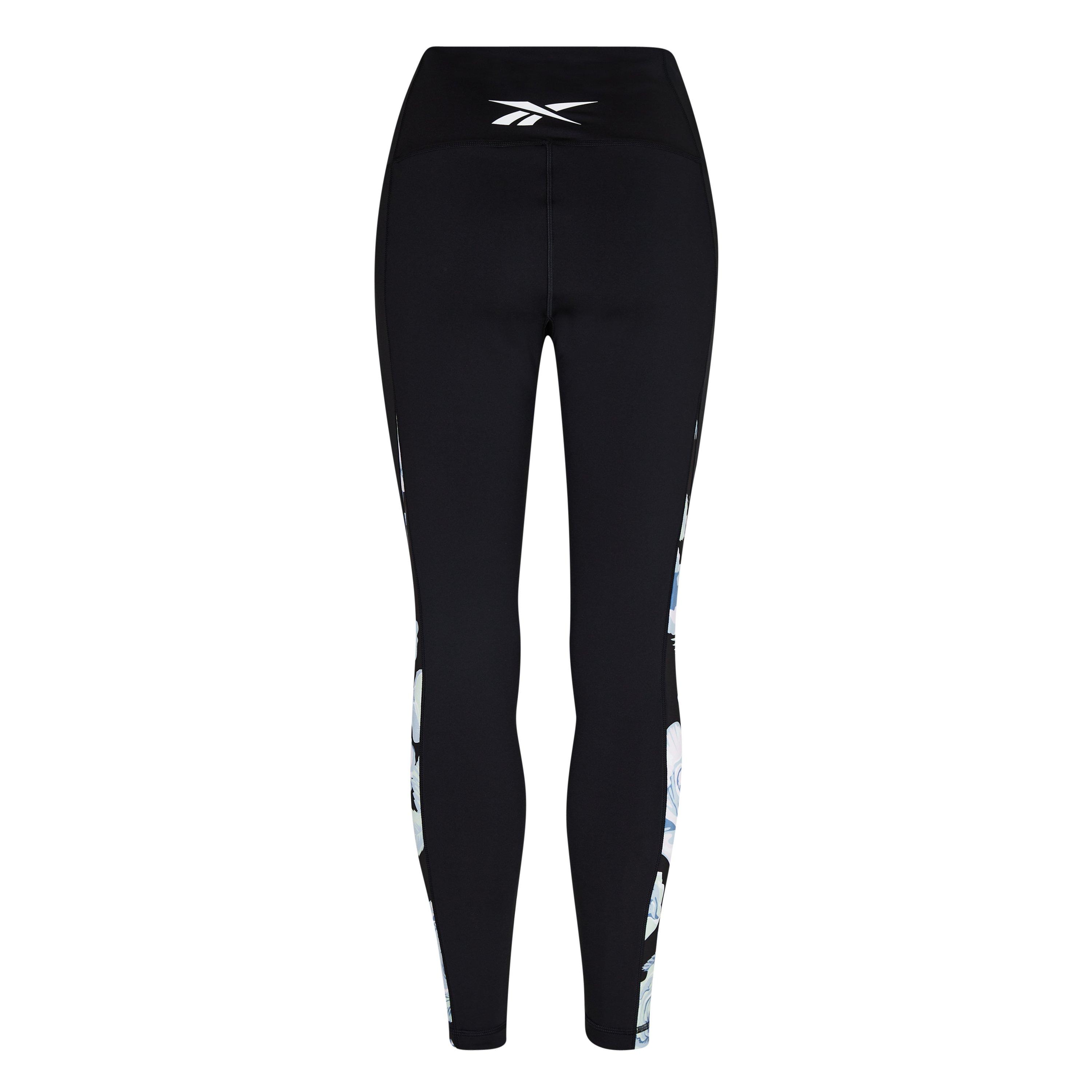 Reebok Yoga Floral Leggings Womens Gym Legging