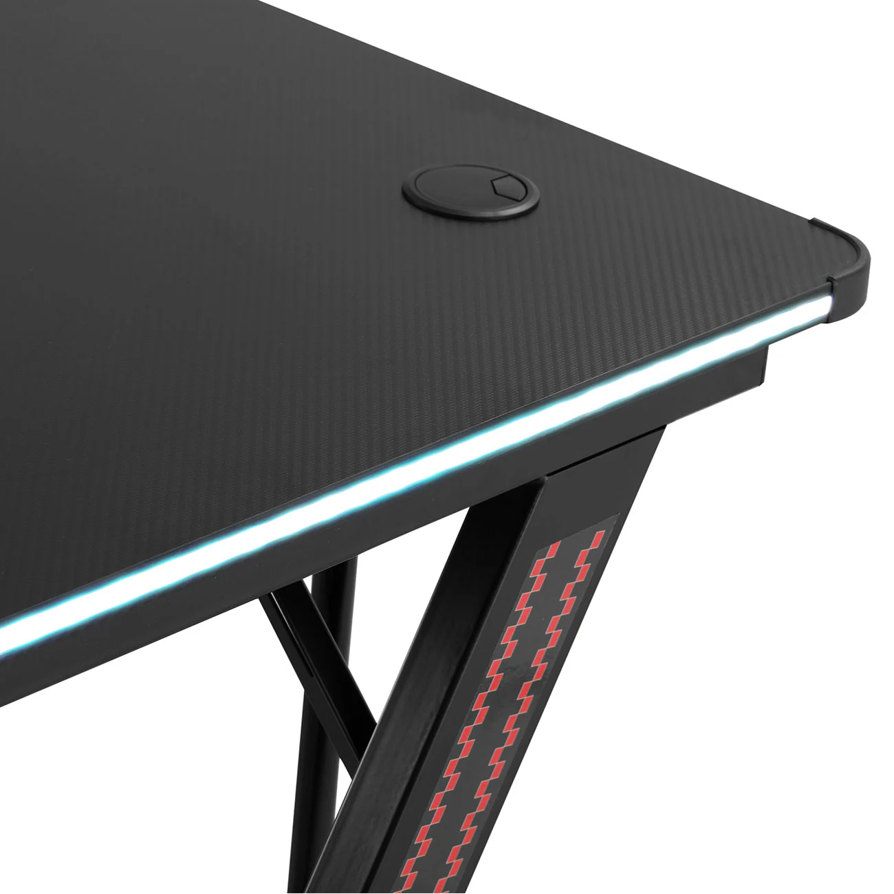 MY SIT Gaming Tisch 140 cm TITAN mit LED Beleuchtung und Mauspad