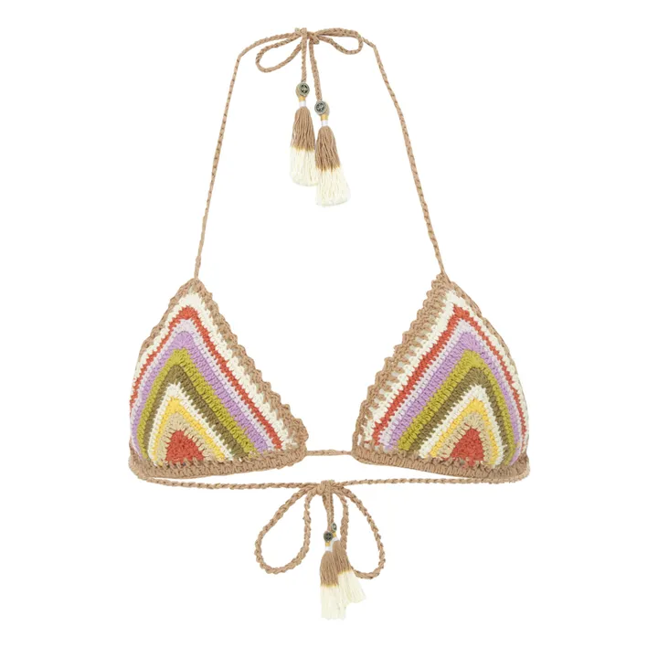 She Made Me Haut de Maillot Rahi Crochet | Taupe