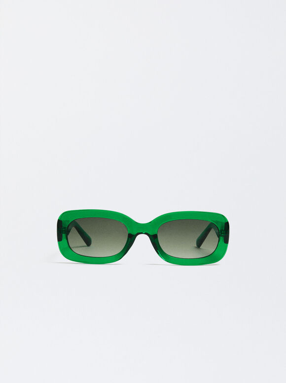 Óculos de Sol Quadrados - Verde