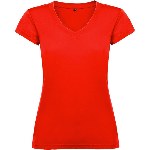 Roly R6646 - VICTORIA T-Shirt Femme Slim-Fit à Col V et Manches Courtes