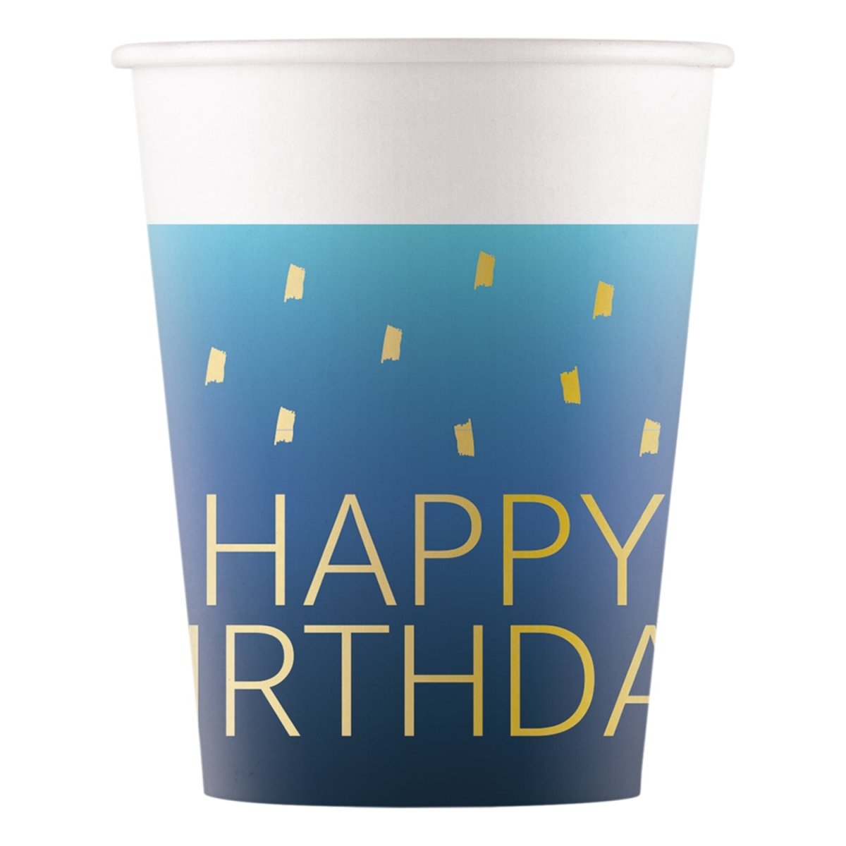 Happy Birthday Bekers 200ml 8st