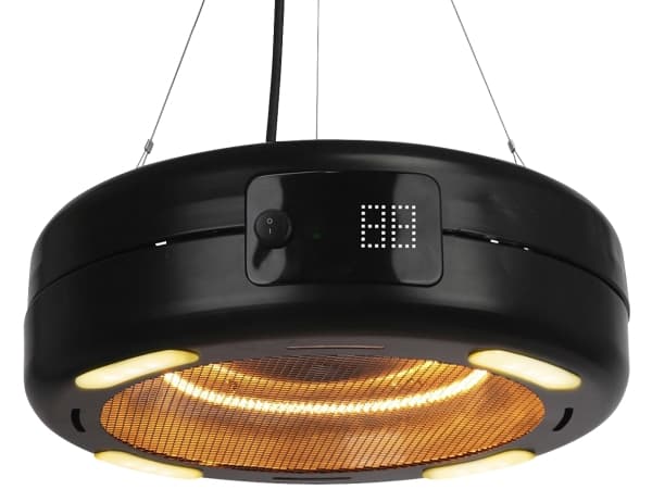 HOME It® terrassevarmer med lys til ophæng 1500 Watt