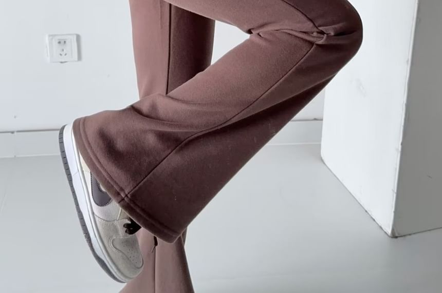 Yukis - Effen wijd uitlopende joggingbroek met trekkoord in de taille