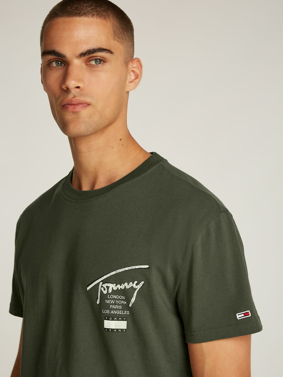 TOMMY JEANS<br>Camiseta de gola redonda exclusiva