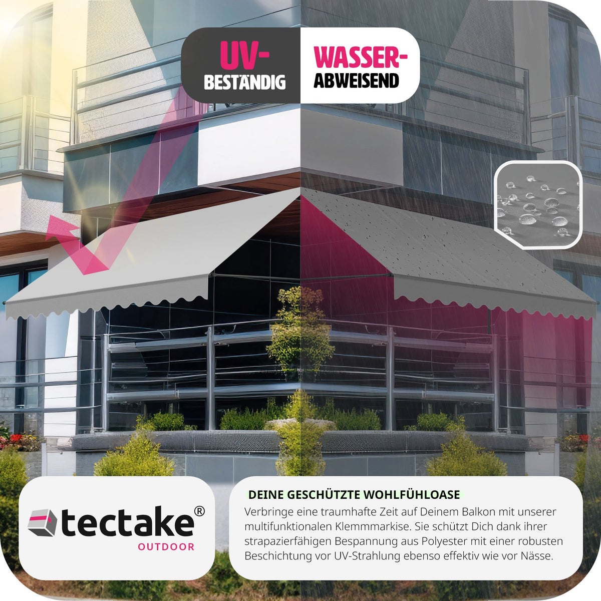 tectake klemluifel met handzwengel, eenvoudige montage